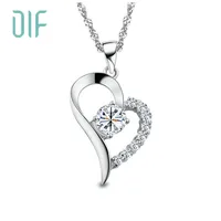 

Wholesale Amazon Hot Sell Mother's Day gift 925 Silver Heart Necklace Pendant