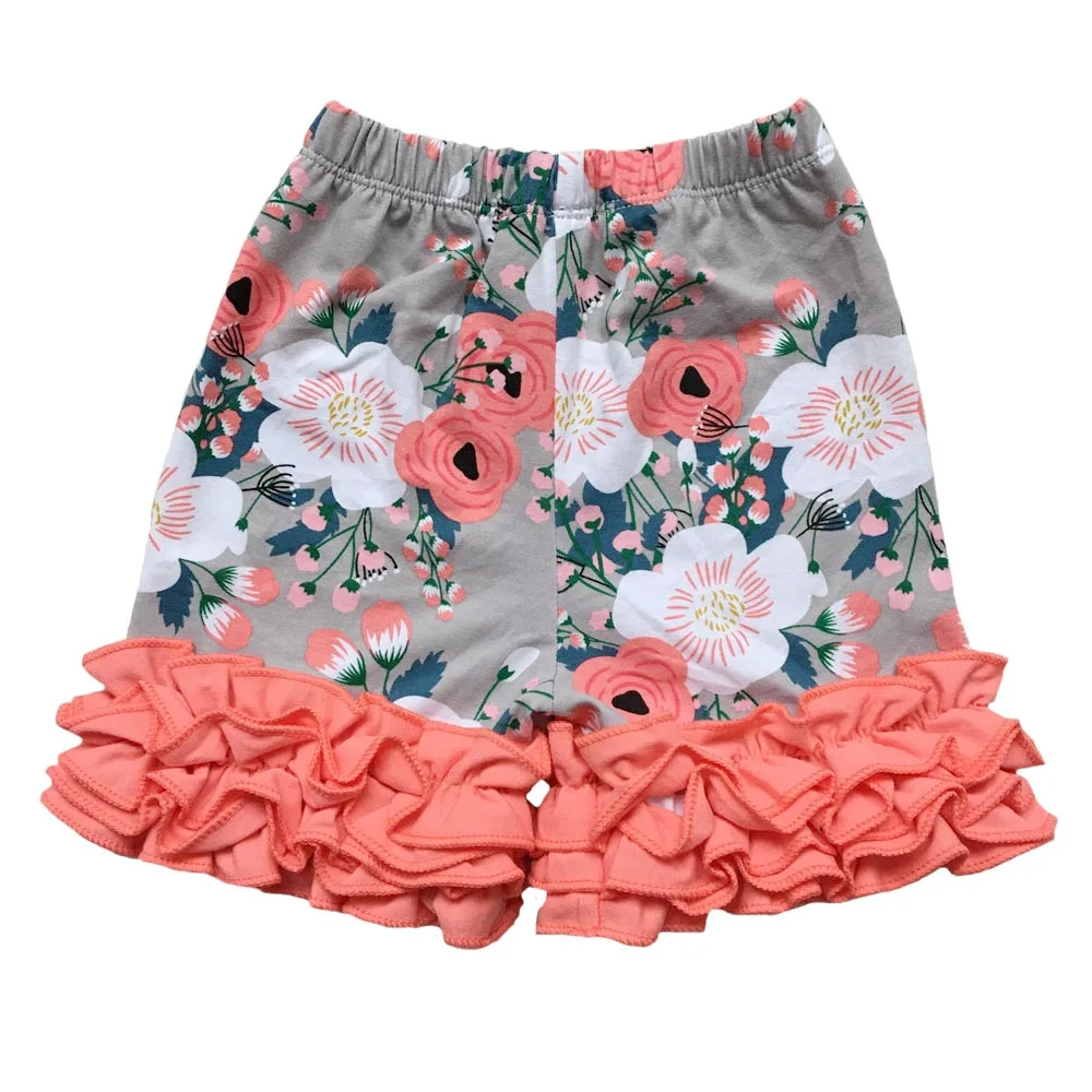 

Children Boutique Clothing Cotton baby girl ruffle shorts for girls, Picture