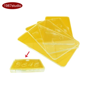 Real life room escape props Magic Transparent Cards find out four transparent cards and pile the cards up to get some game clues