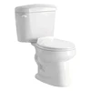 bathroom UPC sanitary ware siphonic two piece wc ceramic toilet with side hand lever flushing mechanism