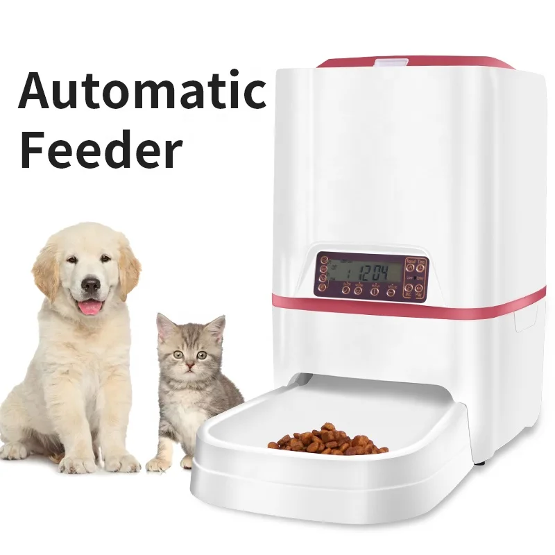 

Amazon Top Seller 6L Automatic Pet Feeder Smart Pet Feeder Dog Feeder Pet Food Dispenser with Camera and Recording, White