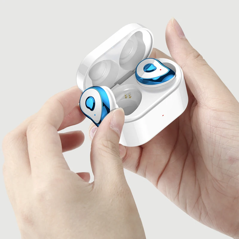 2019 New Arrivals Mini BT 5.0 TWS Wireless Earbuds Half In-ear Headphones with Charging Box