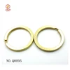 Custom logo keychain accessories various size gold keyring