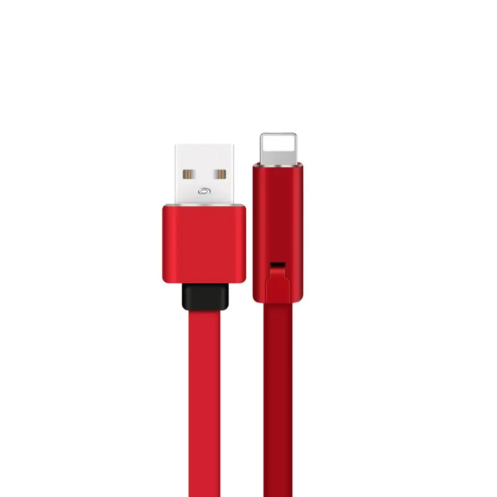 

Type C Repairable Cable with 4A 1.5M TPE Flat USB Fast Charging, Black,red,white