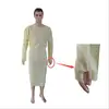 Elastic cuffs light green non-woven cloth isolation gown fabric