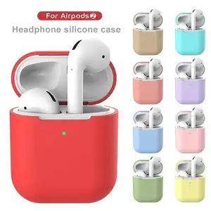 Mini Soft Silicone Case For Apple Airpods Shockproof Cover For Apple AirPods Earphone Cases Ultra Thin Air Pods Protector Case