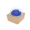 Silver Glitter Blue Everlasting Flowers Rose Wholesale for Flower Projects