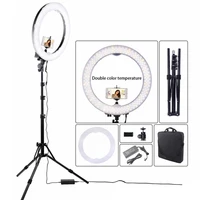 

18inch 3200~5500K dimmable 240pcs leds ring light with tripod stand for makeup /beauty /dental