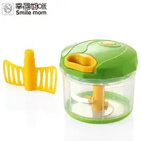 

Smile mom Plastic Kitchen Accessory Pro Pull Chopper - Mini Vegetable Slicer - Handy Garlic Onion Chopper