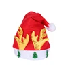 Personalized Printable Adult Red Plush Snow Christmas Santa Hats