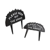 Factory Standard Cast Iron Blank Yard Signs