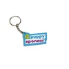 Cheap custom pet lover 3D letter logo soft PVC rubber keychain