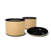 Paper tube container for packaging icecream with metal lid