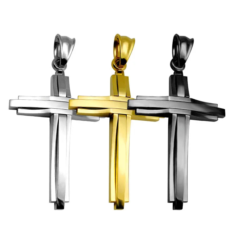 

General Charm Design Child Crucifix Cheap 316L Stainless Steel Cross Pendant with Christ Jewelry, Custermized