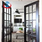 Đen M&agrave;u Nh&ocirc;m Ph&aacute;p Đu Đ&ocirc;i Cửa cho Ng&ocirc;i Nh&agrave;