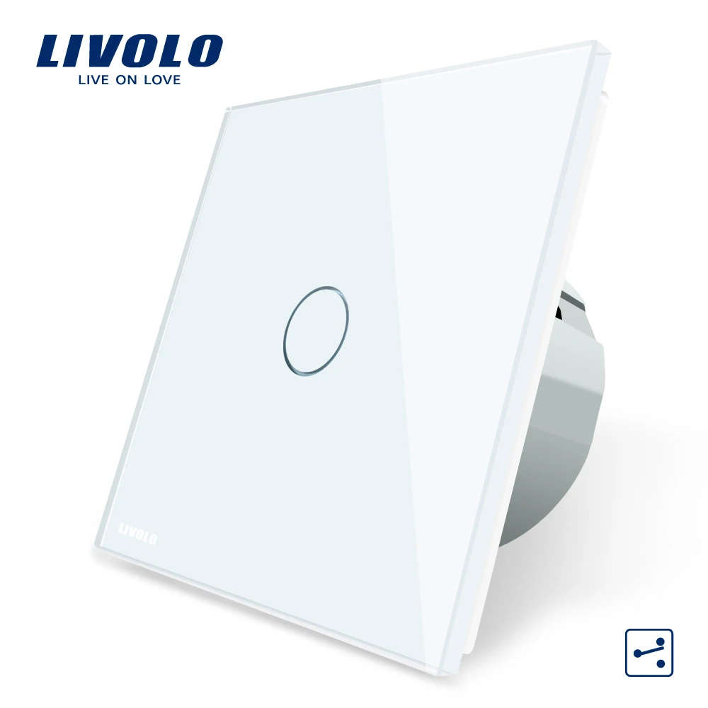 LIVOLO VL-C7  1 2 3 gang wifi power electrical 2 led dimmer touch light switch