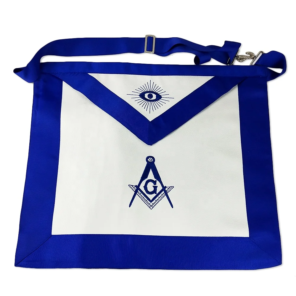 

Drop shipping and ship from USA warehouse directly Masonic Past Master/ Lodge Office Blue /Scotland Regalia Leather Apron, Lodge blue