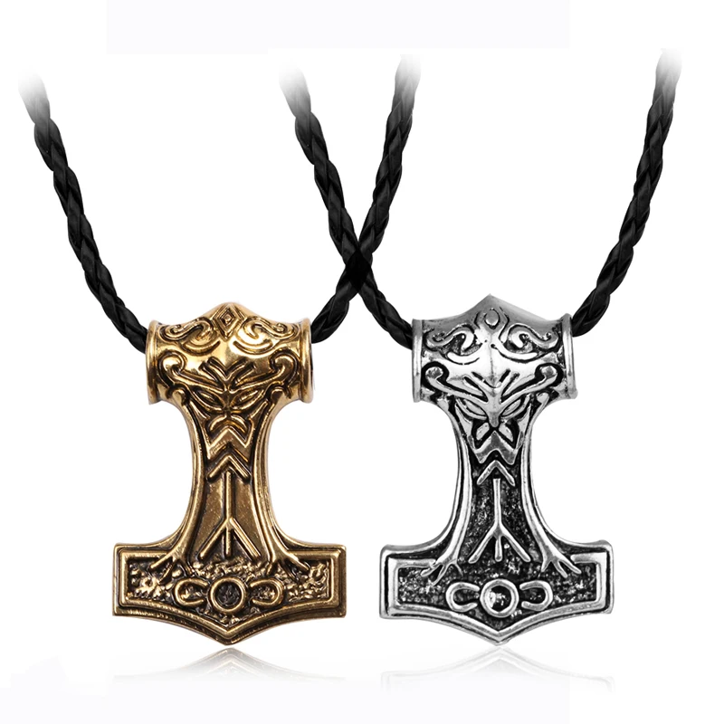 

Mjolnir Viking Amulet Thor Hammer Necklace