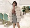Wholesale winter women's white coats faux fur coats for ladies