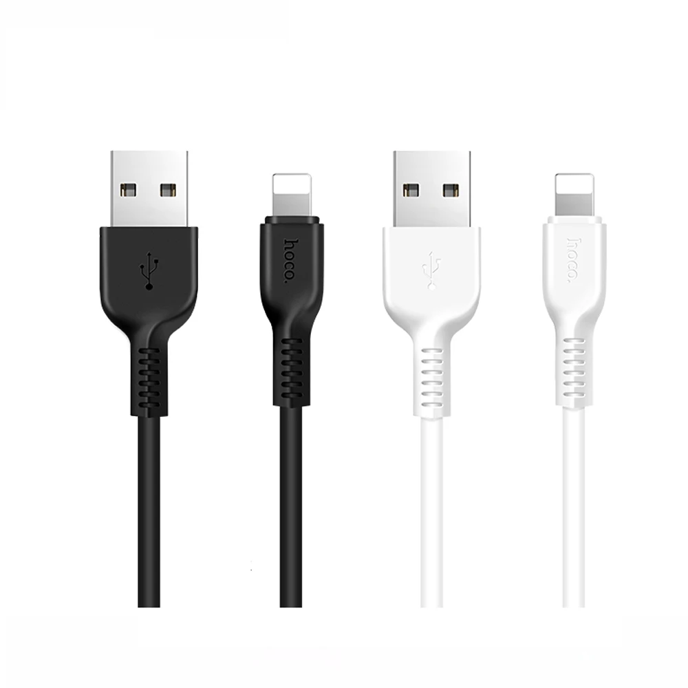 

HOCO X20 3M 2.1A Mobile Phone Cable USB Fast Charger for iPhone, Black/white