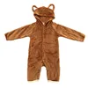 Wholesale thicken newborn baby romper costume baby clothes kids animal overall winter warm longsleeve baby rompers jumpsuit
