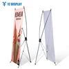 Pop Up Display Booth Adjustable Flex Aluminum Pole X Banner Stand