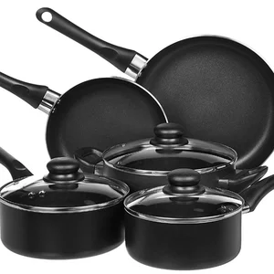 Image of Amazon hot sell Basics 8-Piece Non-Stick Cookware Set