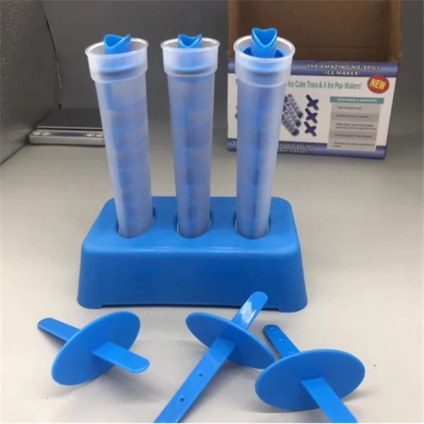 
Creative Ice Maker Tool DIY Mold Silicone Ice Freeze Bucket Portable Ice Cream Tubes Multifunctional Pop Maker 