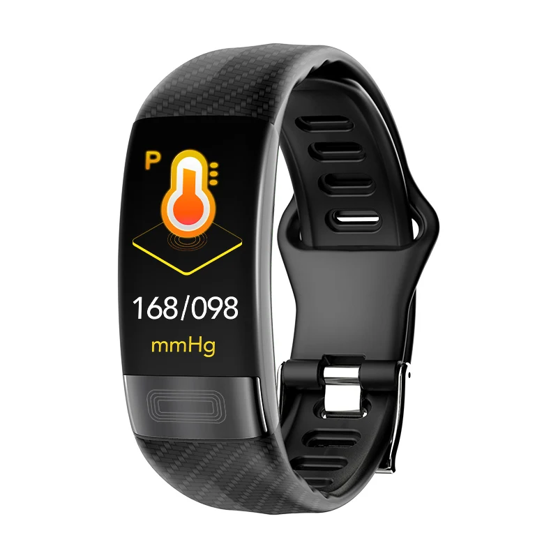 

2019 Touch Screen IP68 Waterproof Smart Bracelet ECG PPG p11 SmartWatch Customized Logo Fitness Smart Band Watch, Customized colors