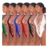 

SAJZ316 latest designer bandage sexy one piece tankinis bikini women custom bathing suit