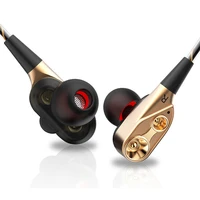

High quality QKZ CK8 dual driver earphones stereo bass sport running headset