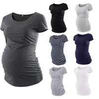 

newest design custom made cotton cheap blank wholesale maternity t shirts