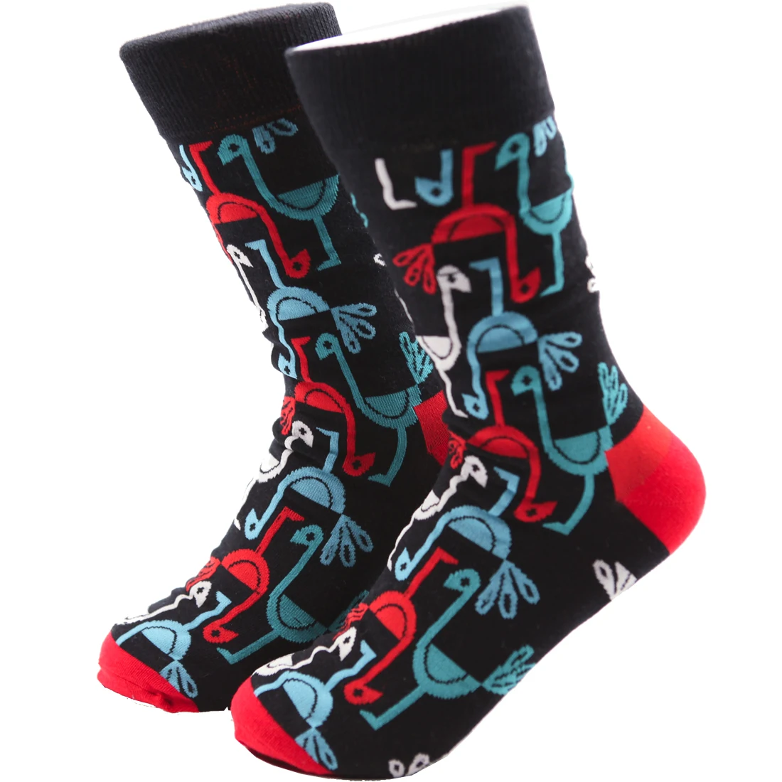 

Wholesale cotton flamingo men medium tube compression socks men