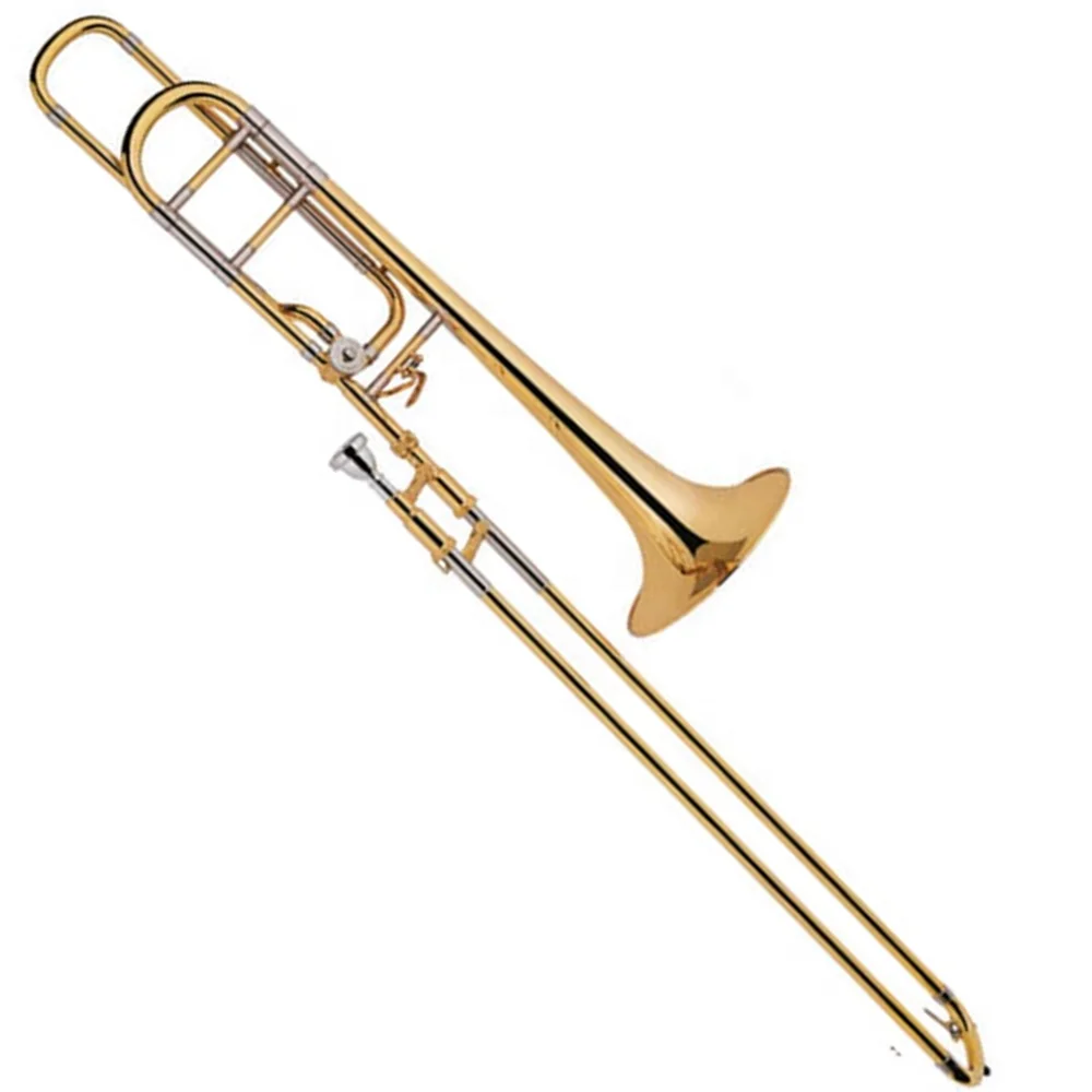 
High grade Tenor Trombone Tuning Slide Gold Brass Bell  (62071824318)