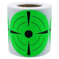 

Hybsk Target Pasters 3 Inch Round Adhesive Paper Shooting Targets Dots Fluorescent Green and Black