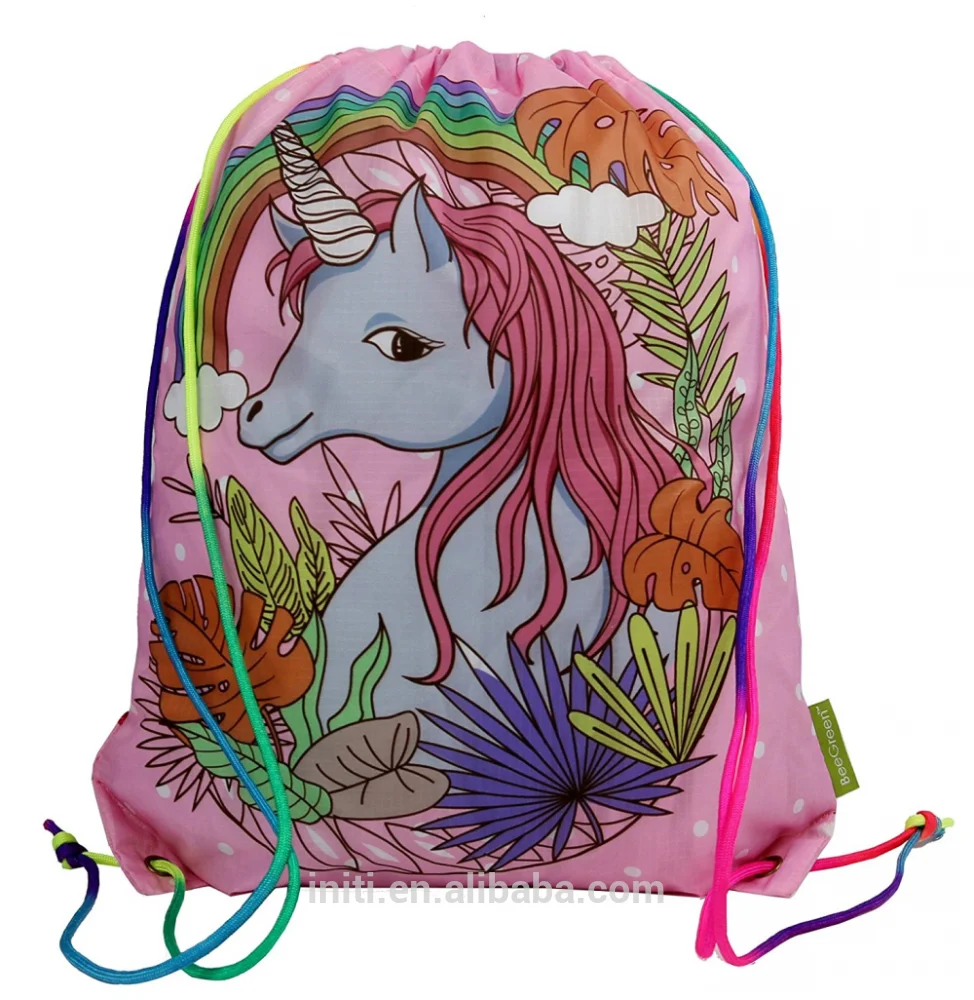 

Promotional cartoon drawstring bag for kids