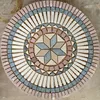 Round shape mosaic outdoor dining table patterns