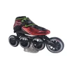 OEM/ODM Full Carbon Fiber 4 PCS 110mm SHR PU wheels Professional inline speed skate Carbon fiber skate roller blade skate