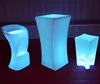 waterproof led furniture coffee table plastic glow bar table