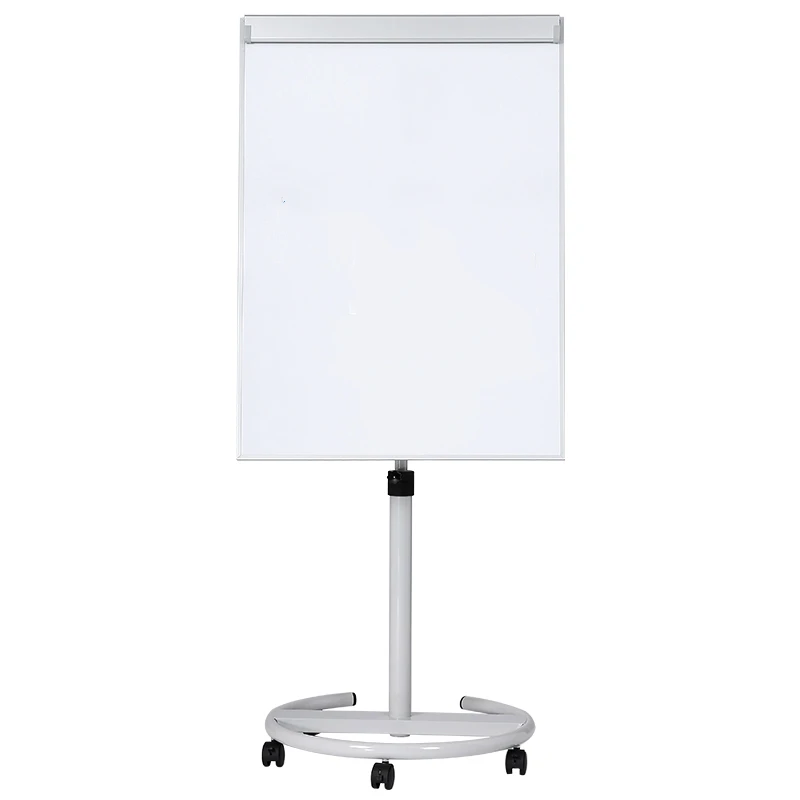 
60*90cm height adjustable easel stand whiteboard flip chart with wheel 