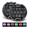 50W 30W App control Hi LO Halo 12v 24v Round DRL Day time running Angle Eye RGB 7" Inch Led Headlight