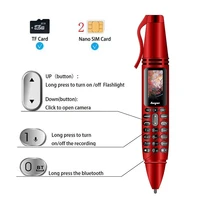 

2020 Trend AK007 16GB Multifunctional Remote Noise Reduction Back-clip Recording Pen with 0.96 inch Color Screen Mobile Phone