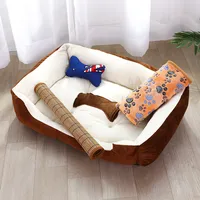 

cute oxford eco friendly cotton small pet dog bed