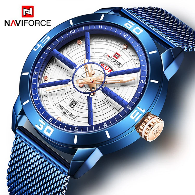 

NAVIFORCE 9155 Unique Mens Watches Design Japan Movement Water Proof casual watch for men custom luxury quality