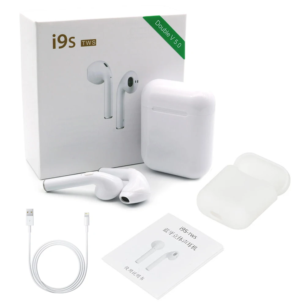 

2019 mobile wireless headphone twswireless earbuds with touch control wireless cheap headphone, White
