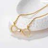mothers day gift ideas custom bulk 10k gold chain necklace with maple leaves pendant
