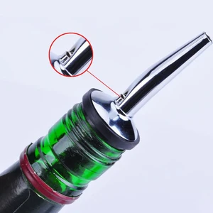 Image of Stainless Steel Wine Bottle Pourer Pourer Oil Cork Bartender Wine Accessories Bar Accessories Wine Pourer