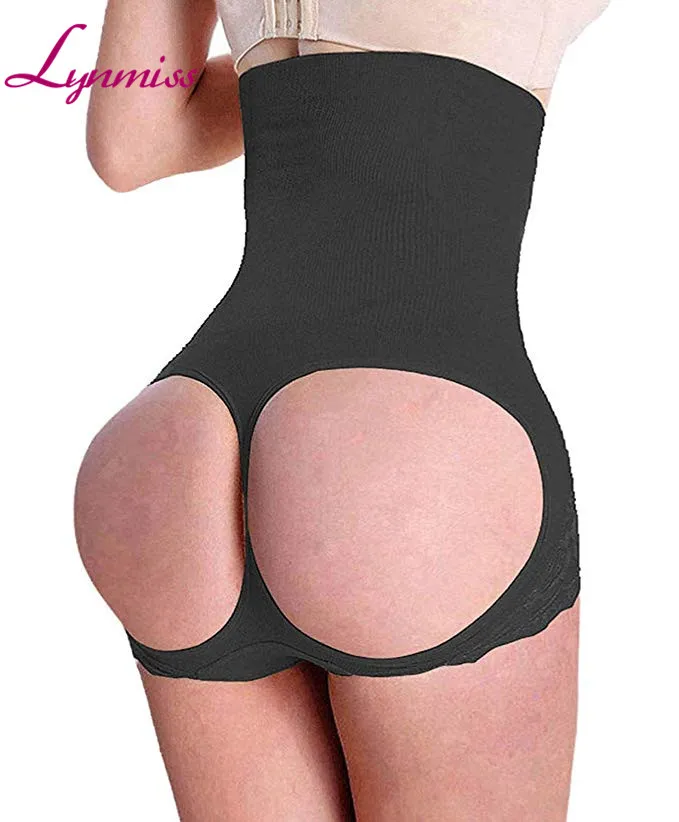 

Lynmiss Women High Waist Body Shaper Belly Tummy Control Butt Lifter Slimming shapewear panties, Nude,black,red