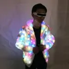 Colorful Led Luminous Costume Clothes Dancing LED Growing Lighting Robot Suits Clothing Men Event Party Supplies Stage Props