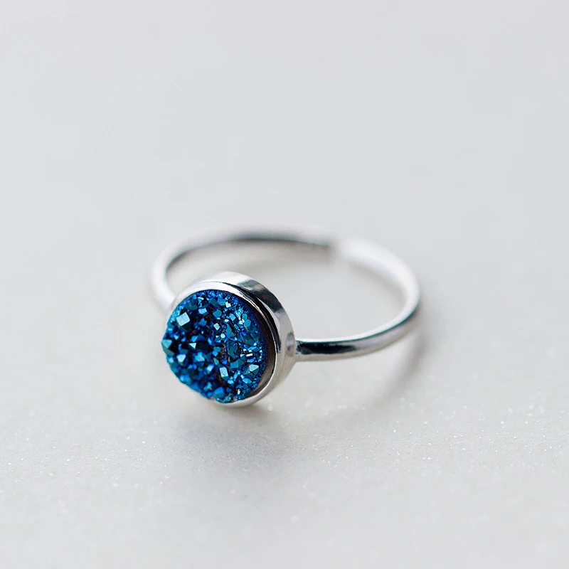

Fashion 925 Sterling Silver Kyanite Blue Rings For Women Jewelry